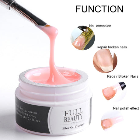 15ml Quick Building Gel for Nail Extension Acrylic White Clear UV Builder Gel Manicure Nail Art Prolong Forms Tips LA1623 - V.I.P Digital Presence