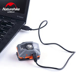 Linterna frontal LED ultraligera Naturehike resistente al agua con carga USB y 4 modos