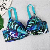 Gather floral swimsuits bikini swimsuits - V.I.P Digital Presence