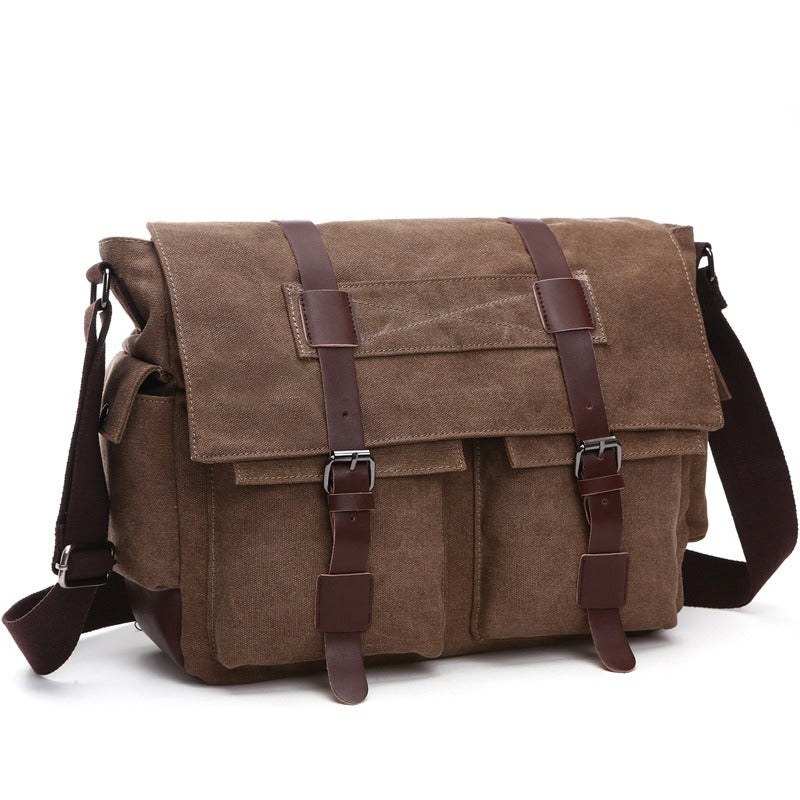 Men Business Messenger Bags For Men Shoulder Bag vintage Canvas Crossbody Pack Retro Casual Office Travel Bag - V.I.P Digital Presence