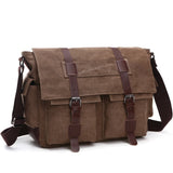 Men Business Messenger Bags For Men Shoulder Bag vintage Canvas Crossbody Pack Retro Casual Office Travel Bag - V.I.P Digital Presence