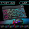 Suitable for iPad gradient luminous wireless keyboard and mouse set tablet Bluetooth keyboard - V.I.P Digital Presence