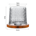 Hand drawn rotating glass cups multiple multi-purpose whiskey glasses rotating glass cups - V.I.P Digital Presence