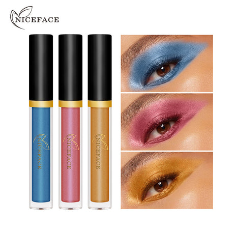NICEFACE Colorful Shiny Eye Shadow Liquid Pearl Eye Shadow Diamond Liquid Eye Shadow Waterproof Not Smudge - V.I.P Digital Presence