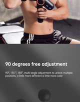 900-turn fascial gun USB charging massage angle rotatable full body muscle massage machine gun - V.I.P Digital Presence
