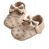 Multicolor Embroidered Peach Heart Bow Baby Shoes Baby Shoes Toddler Shoes - V.I.P Digital Presence
