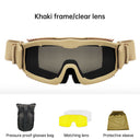 Gafas tácticas antiarena, gafas de tiro, equipo para exteriores, aficionados militares, gafas de campo antiimpacto