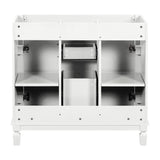 36'' Bathroom Vanity without Top Sink Cabinet only Modern Bathroom Storage Cabinet with 2 Soft Closing Doors and 2 Drawers - V.I.P Digital Presence