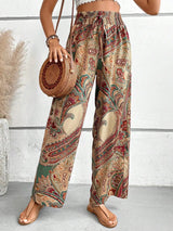 Printed Wide Leg Pants - V.I.P Digital Presence