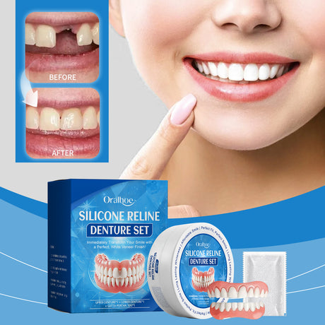 Cosmetic Denture Set, Improve Smile Comfort Cosmetic Dental Crevices Care Set - V.I.P Digital Presence