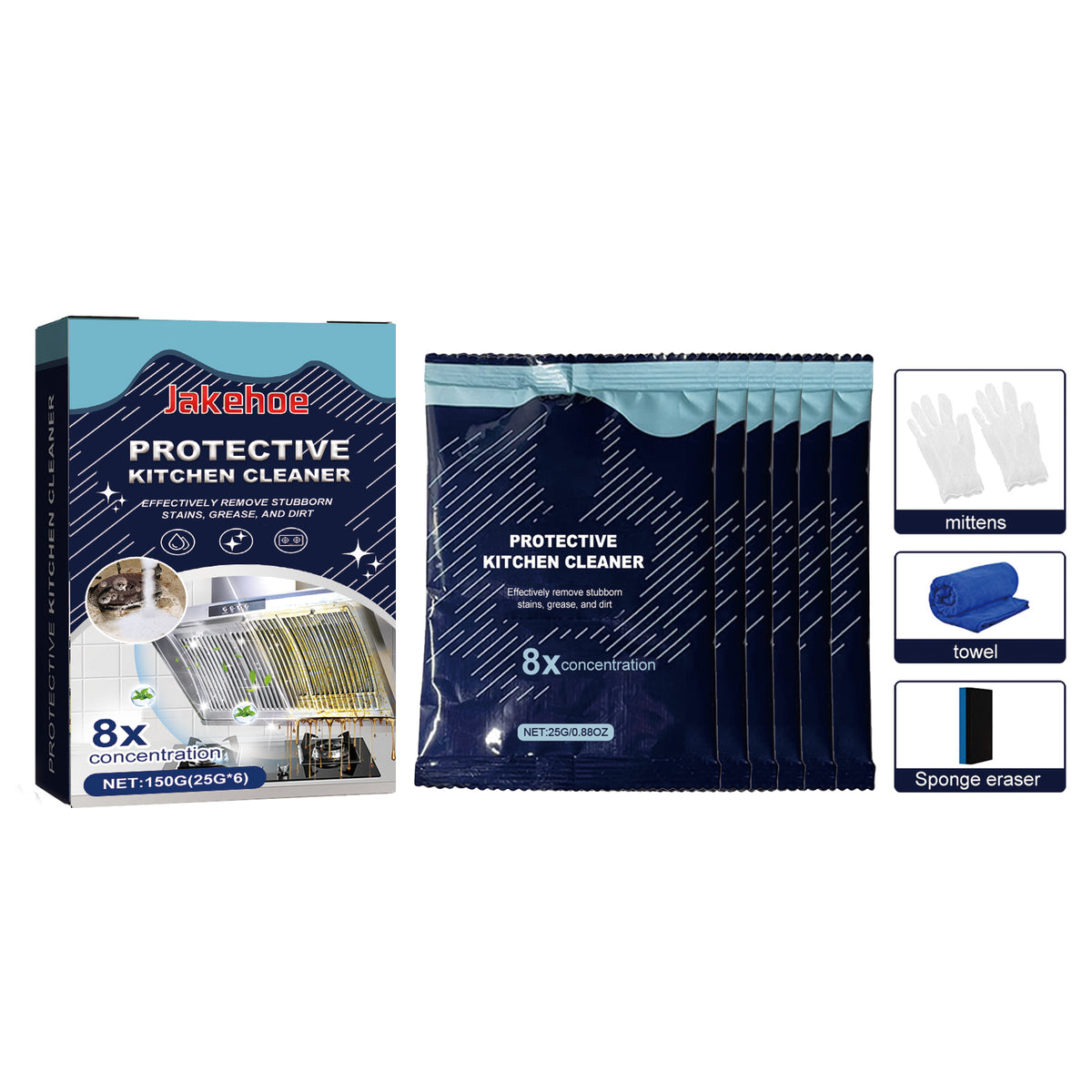 Kitchen Cleaning Detergent Powder, Stove Hood Kitchen Utensils Heavy Oil Cleaning Decontamination Detergent - V.I.P Digital Presence
