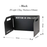 Outdoor stove enclosure wind shield camping wind shield shielding plate cassette stove folding gas stove stove wind shield - V.I.P Digital Presence
