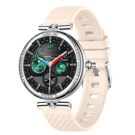 NX17 Pro Smart Watch Fashion Dimanond Ladies Wristwatch Amoled Bluetooth Calling Health Monitoring Women Fitness Smartwatch - V.I.P Digital Presence