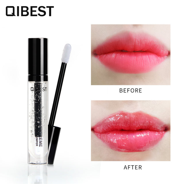QIBEST Transparent Color Sexy Big Mouth Lip Gloss Moisturizing Lightening Lip Texture Lock Color Oil Lip Plumping Oil - V.I.P Digital Presence