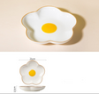 Creative Sun Egg Ceramic Bowl and Dish Set Cute Rice Bowl, Plate, Handle, Plate, Tableware, Home Breakfast Soup Plate - V.I.P Digital Presence