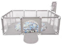 Children's fence baby basketball fence safety stainless steel playpen children's ball pit baby indoor playground baby park fence - V.I.P Digital Presence