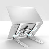 Portable Laptop Stand Foldable Height Adjustable Support Base Computer Cooling Stand Hollow Design Laptop Holder - V.I.P Digital Presence