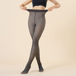 Wearing fake flesh through oversized single crotch leggings for warmth, women's bare legs with plush and thick translucent pantyhose - V.I.P Digital Presence