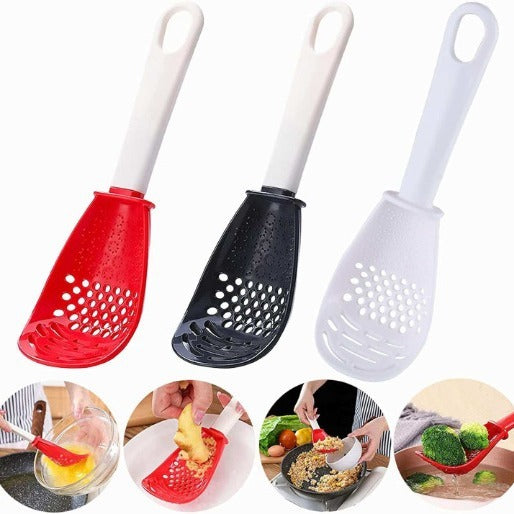 Grinding dish spoon mashing and draining water drain spoon grinding ginger and garlic spoon egg mixer mashed potatoes - V.I.P Digital Presence