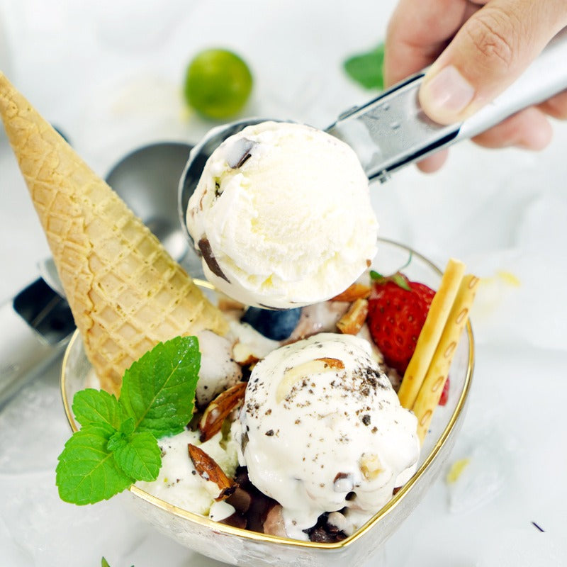 7-inch stainless steel ice cream spoon for making ice cream ice cream ball spoon with a diameter of 5CM - V.I.P Digital Presence
