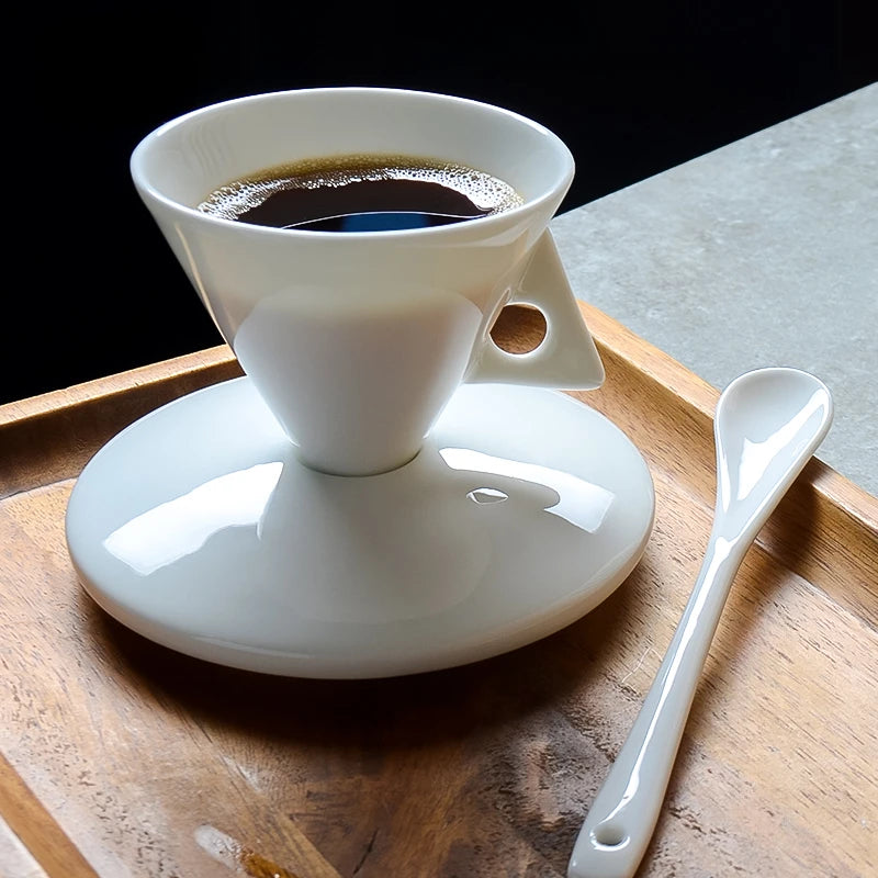 hand brewed coffee cups and saucers set with spoon espresso share ins style personality small cup exquisite highValue - V.I.P Digital Presence