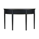 U-Style Distinctive Features of Pine Veneer Console Table with Vertical Stripe Drawer Fronts and Four Legs - V.I.P Digital Presence