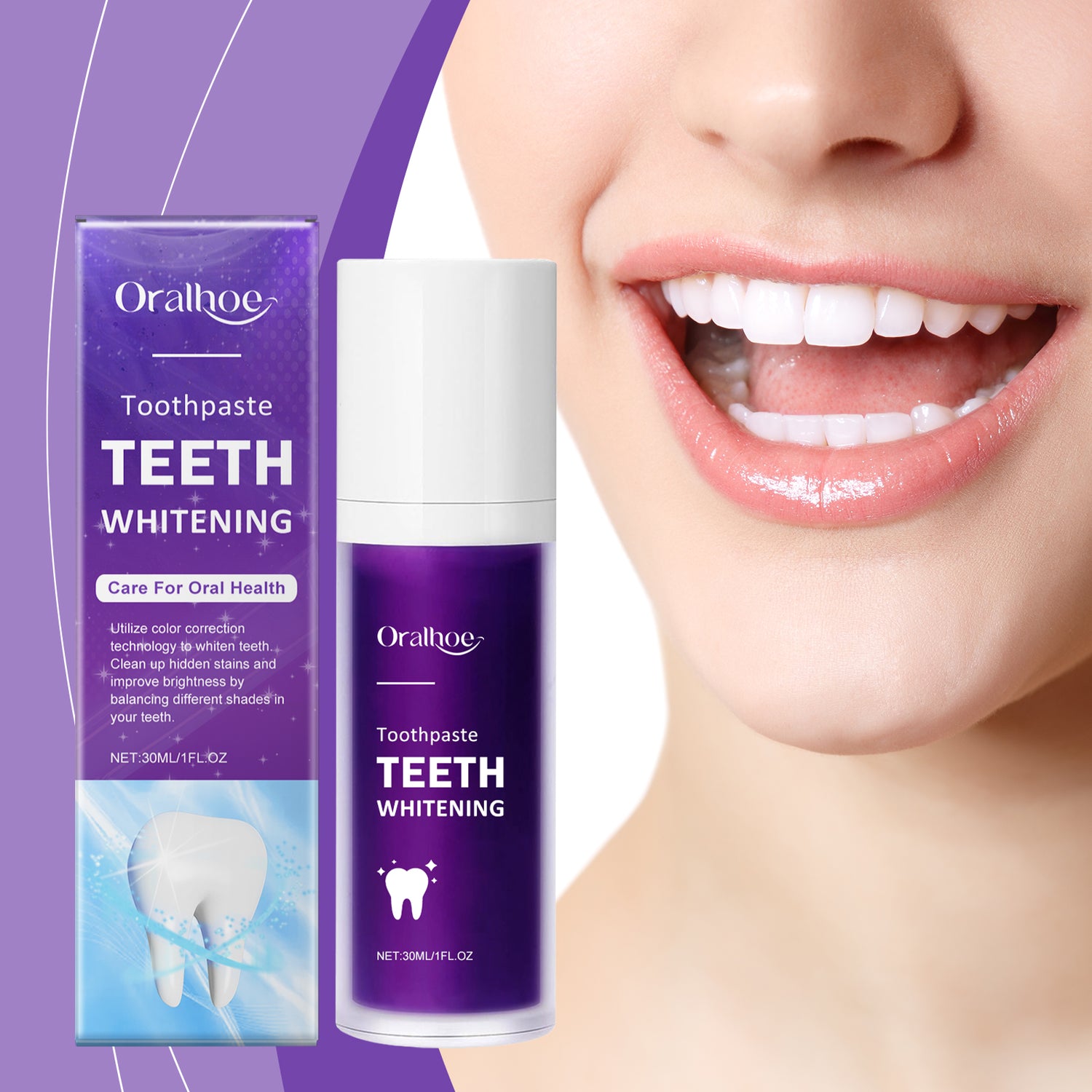 Vip Toothpaste Purple Toothpaste Gently Cleans Odors, Dirt And Brightening Teeth Dail ...