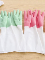 Dishwashing Gloves Durable All-In-One Padded Dishwashing And Clothes Washing Long Thickened Rubber Housework Cleaning Gloves - V.I.P Digital Presence