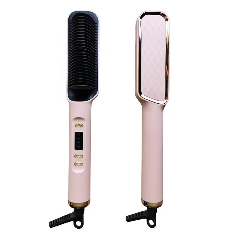 Straight Hair Comb, Lcd, Household Negative Ion Lazy Person Curling Stick, Dual Purpose Hair Salon, Electric Hair Straightener - V.I.P Digital Presence