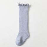 Spring And Summer Children's Socks In The Tube Loose Mouth Fungus Edge Combed Cotton Girls Baby Socks Long Tube Over The Knee Baby Socks - V.I.P Digital Presence