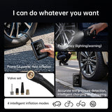 150PSI Rechargeable Electric Tire Pump with Light & LCD: for cars, bikes - V.I.P Digital Presence