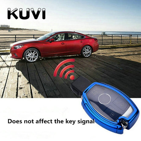 Hight quality PC+TPU key case cover Key case protective shell holder for Mercedes benz A B R G Class GLK GLA w204 W251 W463 W176 - V.I.P Digital Presence