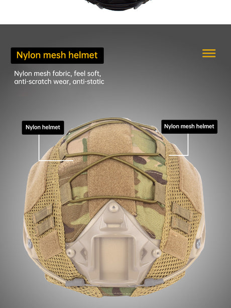 Tactical Multicam Helmet Cover for for Ops-Core FAST PJ Helmet Paintball Wargame Gear CS FAST Helmet Cover - V.I.P Digital Presence