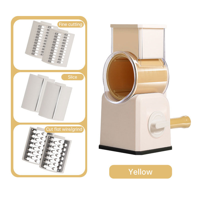 Household vegetable cutting artifact hand roller multifunctional potato shredder shredder slicer grinding powder wiper - V.I.P Digital Presence