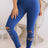 Rose Red Cut-out Skinny High Waist Leggings - V.I.P Digital Presence