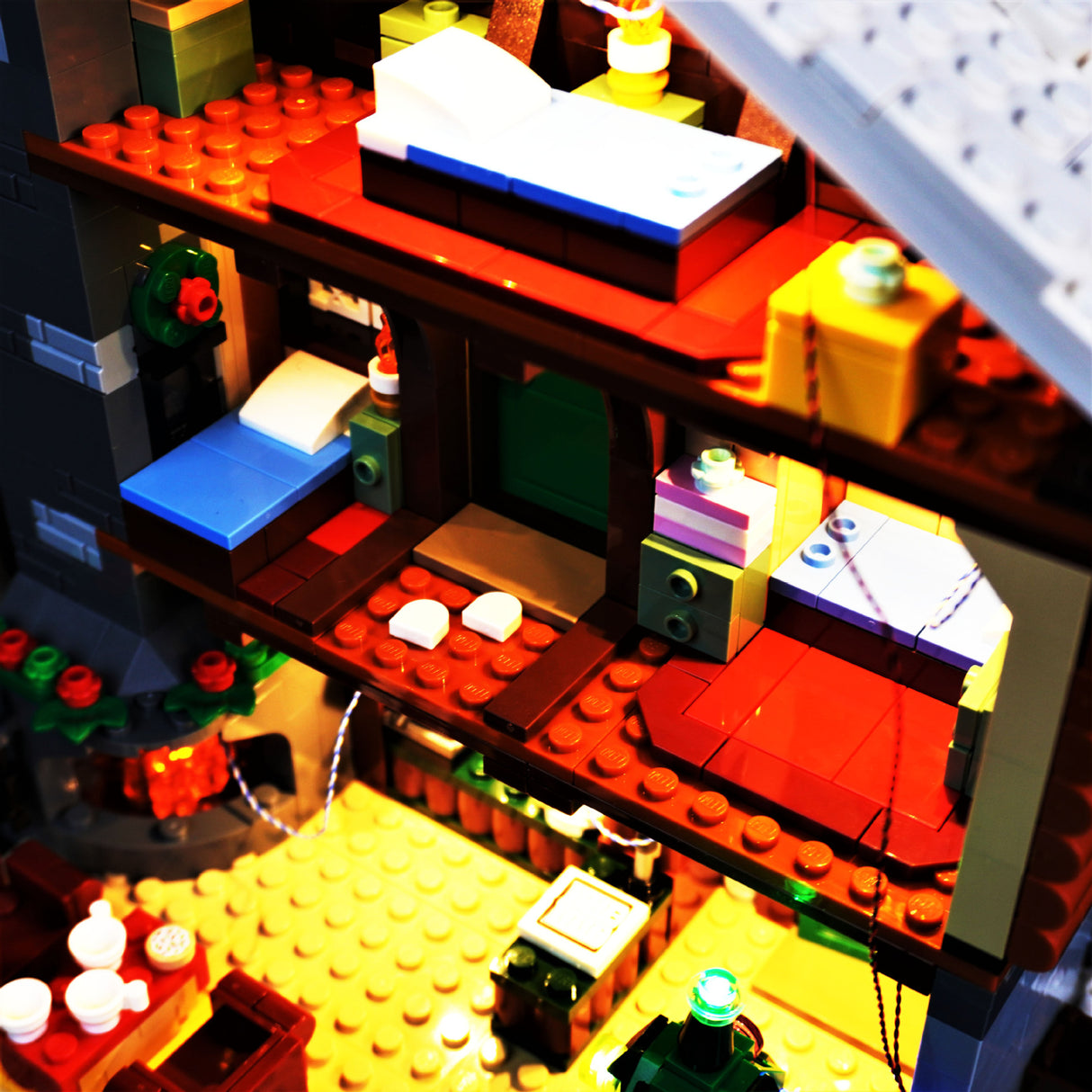 DIY lighting compatible with LEGO 10325 winter snow mountain cabin building blocks with remote control LED lighting - V.I.P Digital Presence