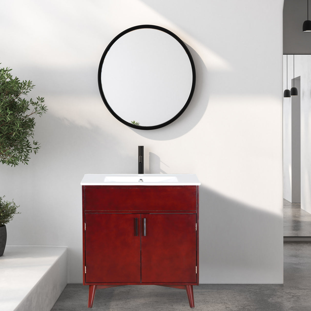 Bathroom vanity Set with Sink, Combo Cabinet, Bathroom Storage Cabinet - V.I.P Digital Presence