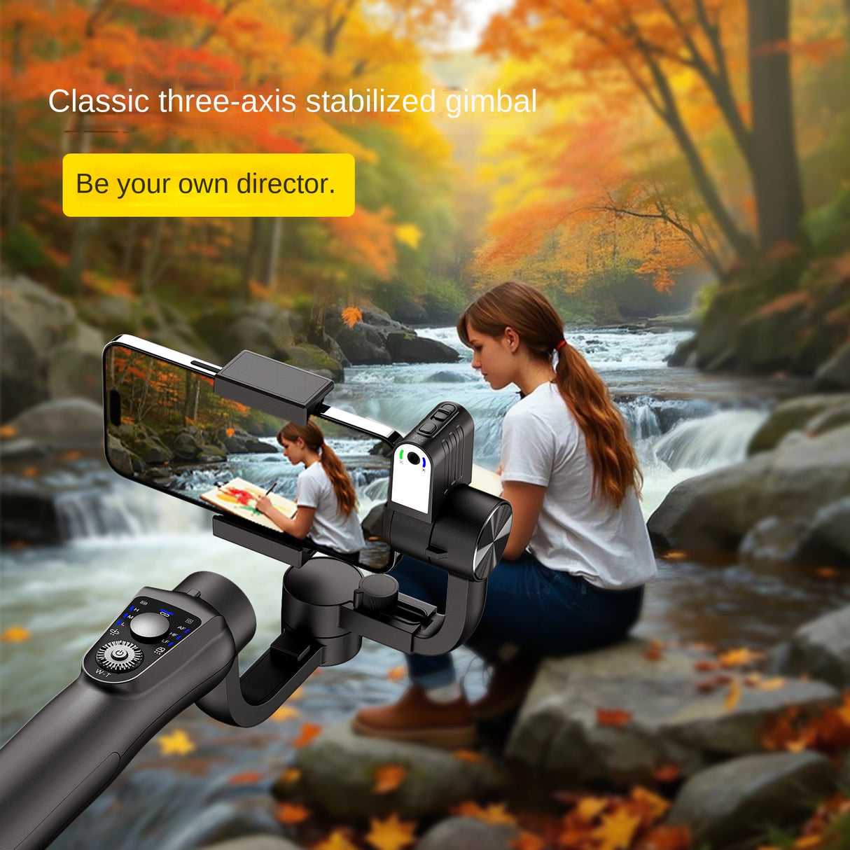 S5B classic handheld gimbal intelligent orthogonal three-axis anti shake phone stabilizer phone gimbal - V.I.P Digital Presence