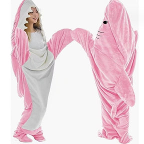 Cartoon Shark Sleeping Bag Pajamas Office Nap Shark Blanket Karakal High Quality Fabric Mermaid Shawl Blanket For Children Adult - V.I.P Digital Presence
