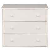 Low Study Twin Loft Bed with Cabinet and Rolling Portable Desk - White (OLD SKU :LP000113AAK)