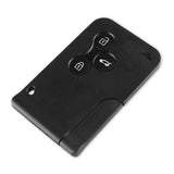 KEYYOU 3 Button Smart Card For Renault Clio Logan Megane 2 3 Koleos Scenic Card Case Black Car Key Fob Shell With Small Key - V.I.P Digital Presence