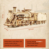 3DIY Hand Assembled Train Jeep Truck Children's Toy Boy Gift Wooden 3D Puzzle