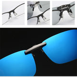 Cool Polarized Mirrored UV400 Lens Clips On Sunglasses Driving Night Vision Lens Sun Glasses Male Anti-UVA For Men Women - V.I.P Digital Presence
