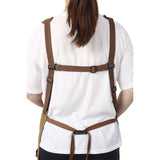 Long heavy-duty canvas tool apron, carpenter apron, carpenter 16 ounces, fully adjustable, no need for waxing - V.I.P Digital Presence