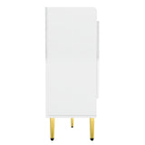 U-Can shoe cabinet with door, 11 layers with adjustable shelves, modern wooden shoe cabinet (PVC surface) - V.I.P Digital Presence