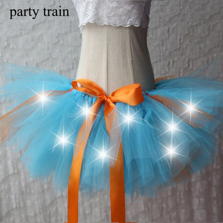 Arrival Women Tulle Tutu Skirt Sexy Mini Fancy Adult Petticoat Fluffy Yarn Ballet Dance Halloween Led Light Up - V.I.P Digital Presence
