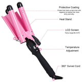 New Arrival Hair Curling Iron LED Ceramic Triple Barrel Hair Curler Irons Hair Wave Waver Styling Tools Hair Styler Wand - V.I.P Digital Presence