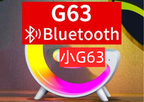 Bluetooth Speaker G63 Colorful Lights Clock Wireless Charging Multifunctional Bluetooth Speaker Colorful Atmosphere Alarm Clock - V.I.P Digital Presence