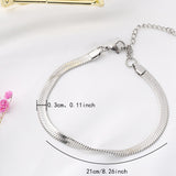 Simple and versatile blade chain bracelet for women with heart pendant bracelet - V.I.P Digital Presence