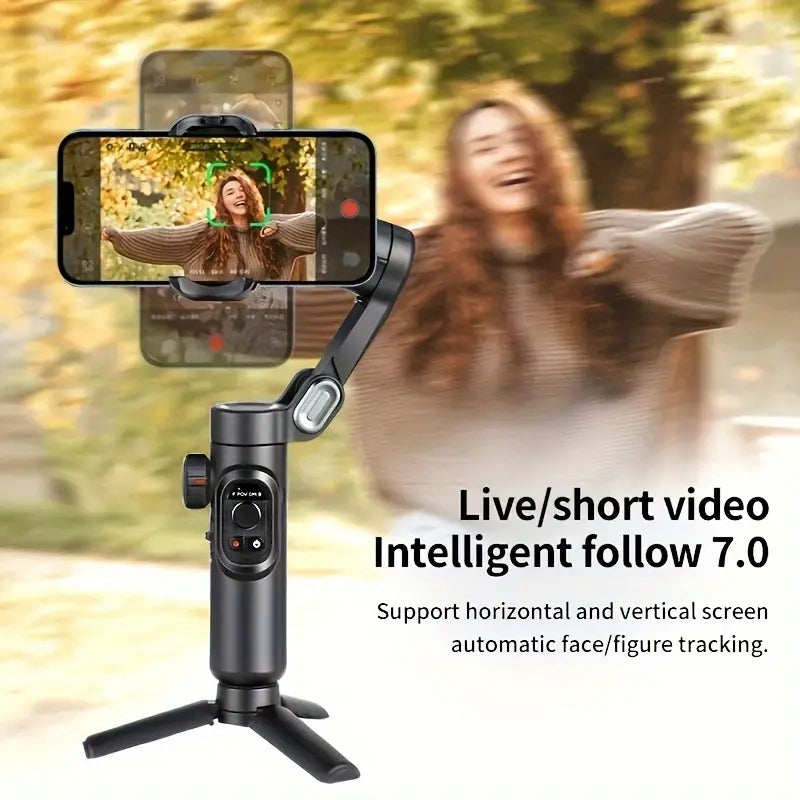 Estabilizador de cardán de mano de 3 ejes XE, plegable, para teléfono inteligente, grabación de video, vlog, estabilizador PTZ para iPhone, Xiaomi, Samsung